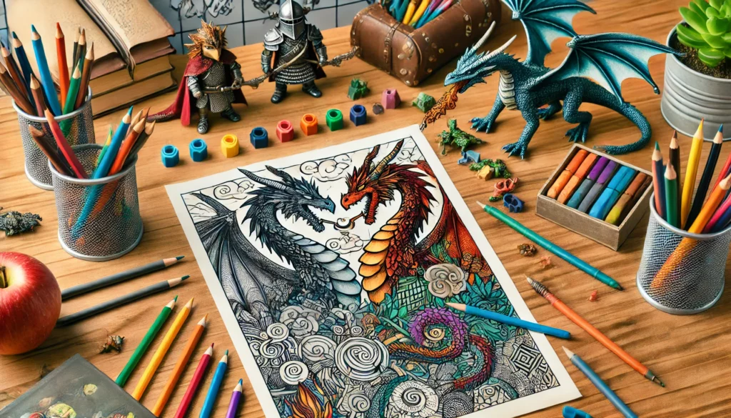 Dragon coloring pages 7