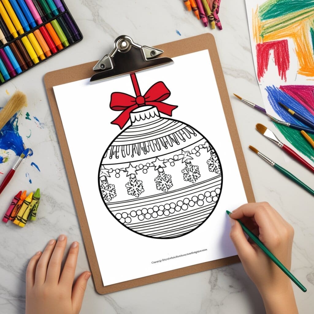 Free christmas coloring pages 8