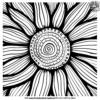 Abstract Sunflower Coloring Pages