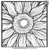 Sunflower Frame Coloring Pages