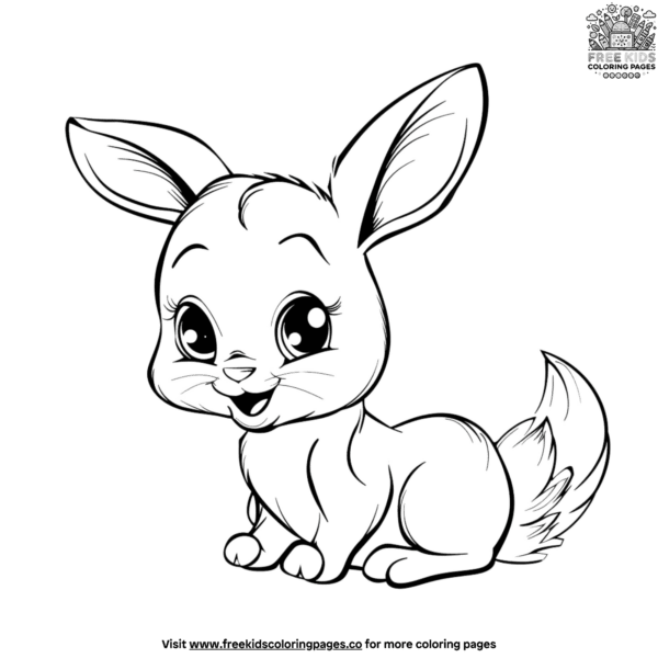 Charming cute baby animal coloring pages