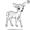 Baby Deer Coloring Pages