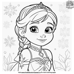 Baby Frozen Coloring Pages