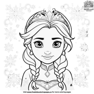 Charming Baby Frozen Coloring Pages