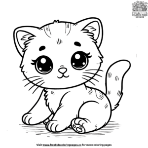 Adorable baby kitten coloring pages to brighten your day