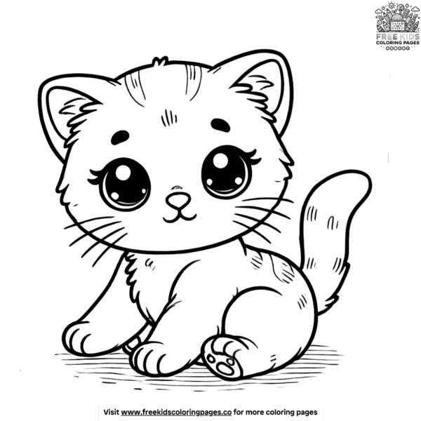 Adorable baby kitten coloring pages to brighten your day