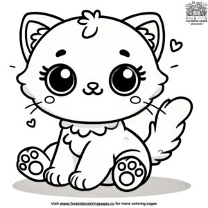 Cute Baby Kitten Coloring Pages To Brighten Your Day