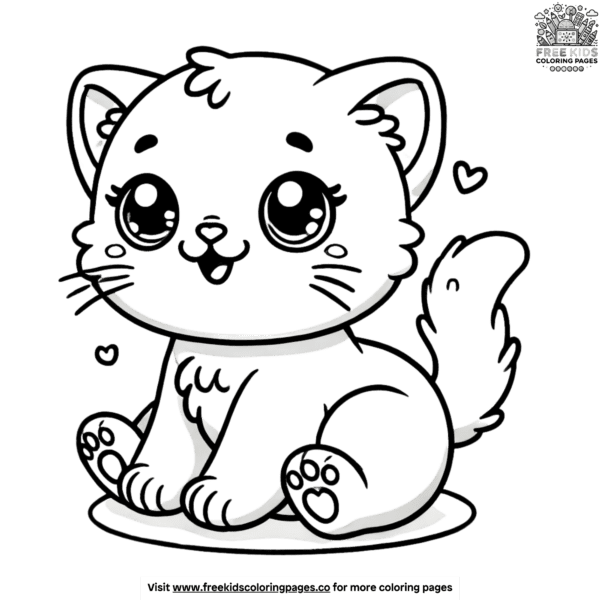 Charming baby kitten coloring pages to brighten your day