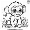 Little Monkey Coloring Pages