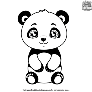 Charming Baby Panda Coloring Pages