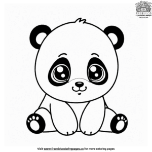 Cuddly Baby Panda Coloring Pages