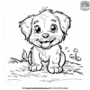 Baby Puppy Coloring Pages