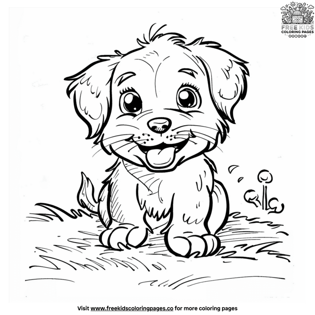 Cute Baby Puppy Coloring Pages For Little Hands cute-baby-puppy-coloring-pages-for-little-hands