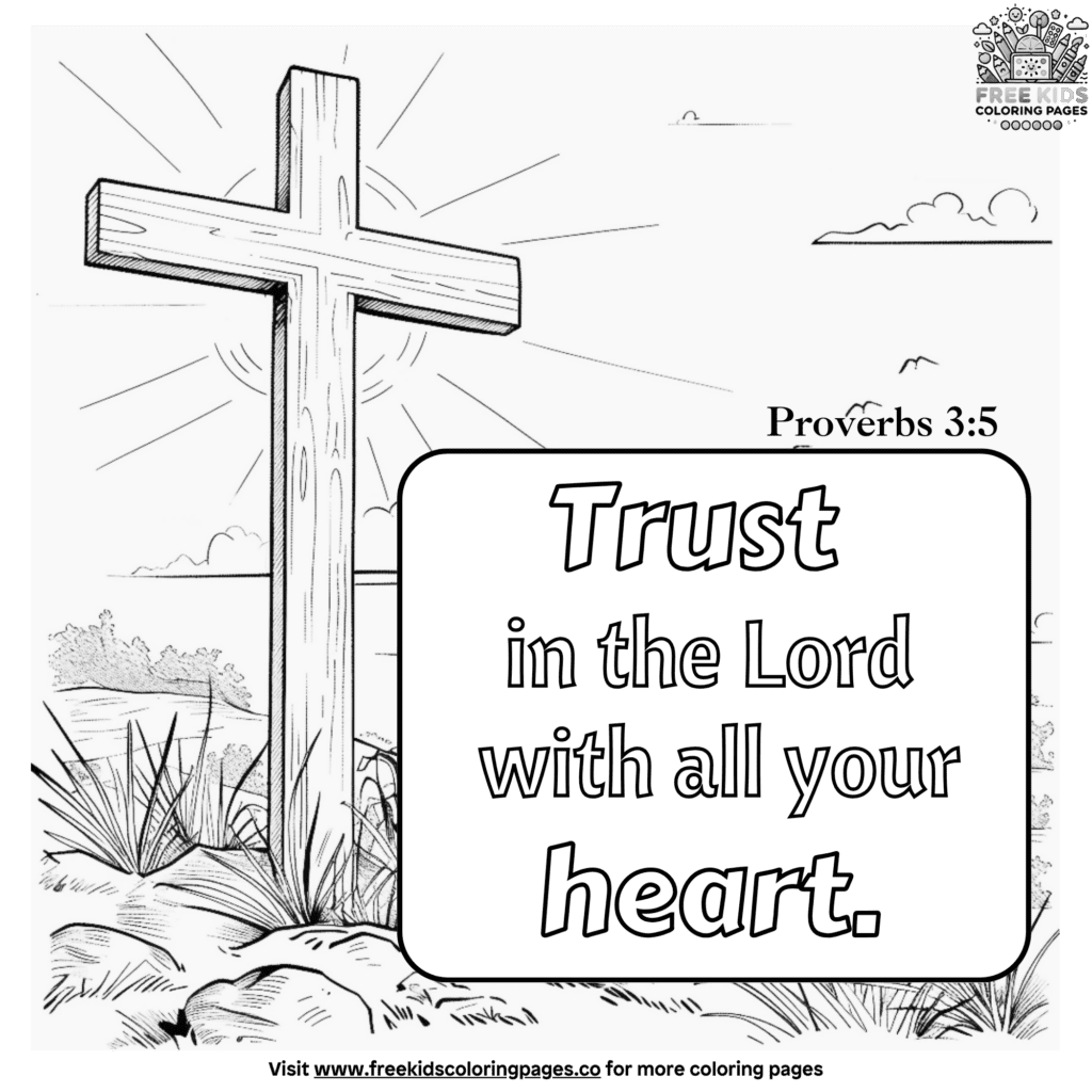 Adorable Bible Verse Coloring Pages For Preschoolers
