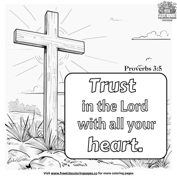 Guiding bible verse coloring pages