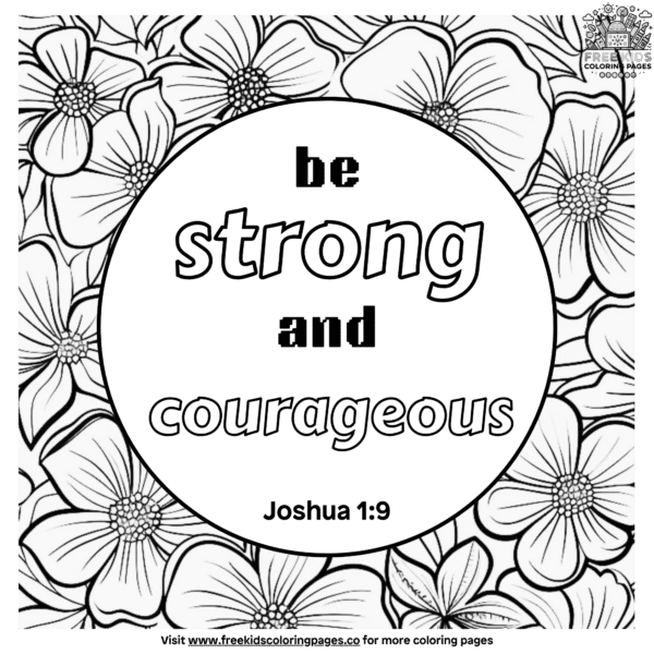 Faith-building bible verse coloring pages