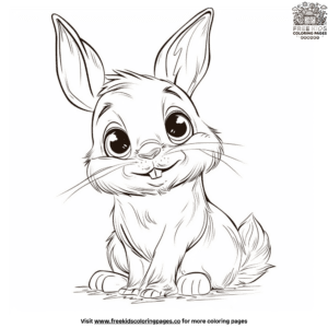 Charming Cute Bunny Coloring Pages