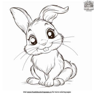 Delightful Cute Bunny Coloring Pages