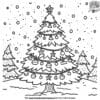 Lovely Christmas Tree Coloring Pages