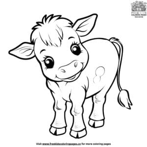 Charming Cute Cow Coloring Pages For Kids