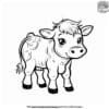 Lovely Cute Cow Coloring Pages For Kids