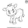 Adorable Cute Cow Coloring Pages For Kids