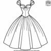 Adorable Cute Dress Coloring Pages