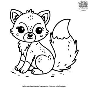 Delightful cute fox coloring pages