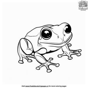 Cute Frog Coloring Pages for Kids