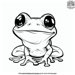 Lovely Frog Coloring Pages for Kids