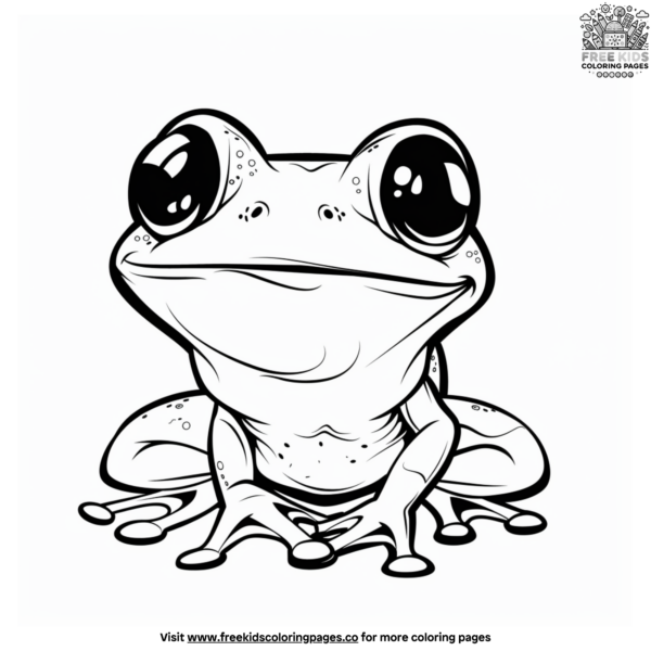 Adorable Cute Frog Coloring Pages for Kids