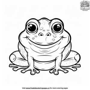 Adorable Cute Frog Coloring Pages for Kids