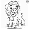 Charming Lion Coloring Pages