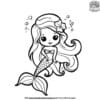 Cute Mermaid Coloring Pages