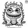 Delightful Cute Monster Coloring Pages