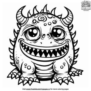 Delightful Cute Monster Coloring Pages