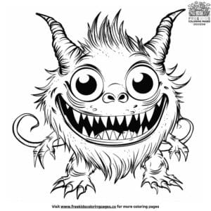 Charming Cute Monster Coloring Pages