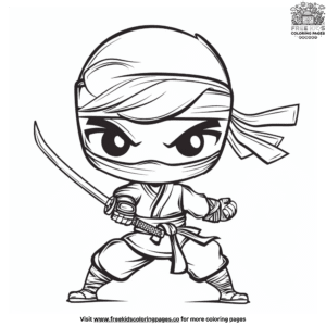 Fighter ninja coloring pages