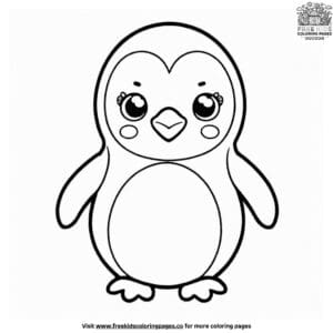 Cute Penguin Coloring Pages