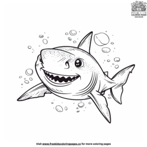 Cute Shark Coloring Pages