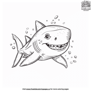 Delightful Cute Shark Coloring Pages For Young Artists