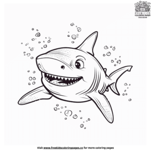 Adorable Cute Shark Coloring Pages For Young Artists