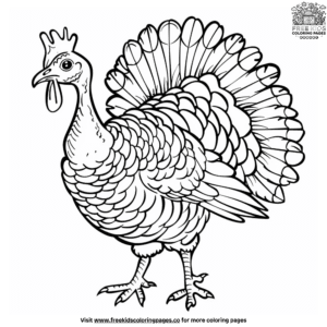 Cool Turkey Coloring Pages