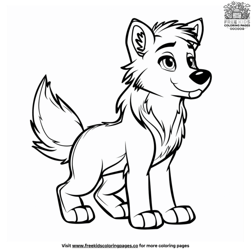 Complex Realistic Wolf Coloring Pages For Nature Lovers