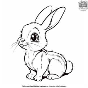 Festive easter bunny egg coloring pages for kids