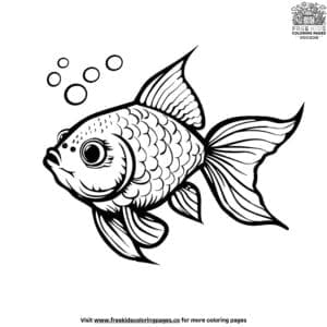 Fish coloring pages for kids