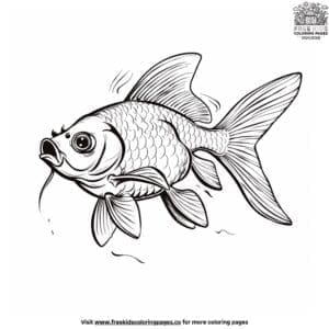 Lovely fish coloring pages for kids