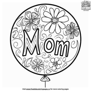 Precious mother's day coloring pages for toddlers