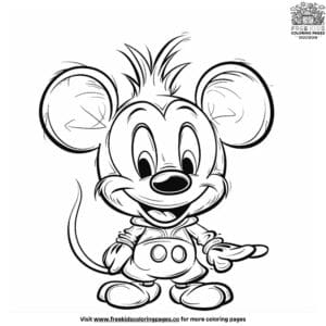 Exciting cartoon character coloring pages