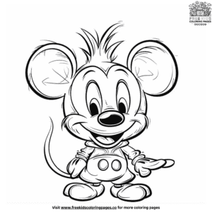 Exciting cartoon character coloring pages